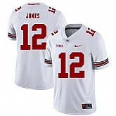 Ohio State Buckeyes 12 Cardale Jones White Nike College Football Jersey Dzhi,baseball caps,new era cap wholesale,wholesale hats